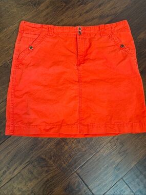 Women’s orange Casual Mini Skirt
